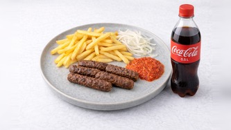 Ćevapi mali s pomfritom + Coca-Cola 0,5 l