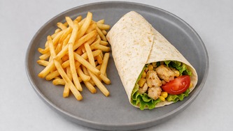 Pileća tortilja s pomfritom