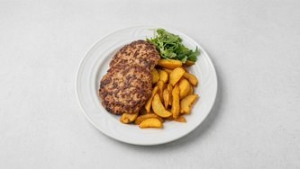 Pileće pljeskavice s pomfritom