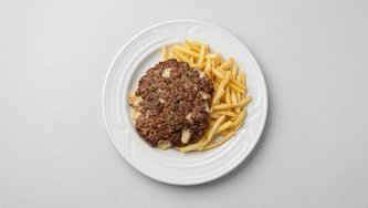 Gurmanska pljeskavica s prilogom