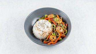 Wok kozice s povrćem