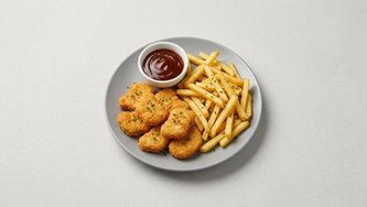 Chicken nuggets + pomfrit