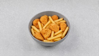 Chicken nuggets + pomfrit
