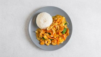 Popržene kozice u bogatom curry umaku 🌶