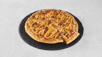 Cheeseburger pizza