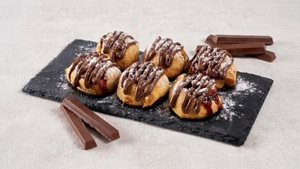 Scrolls with Kit Kat and cherry